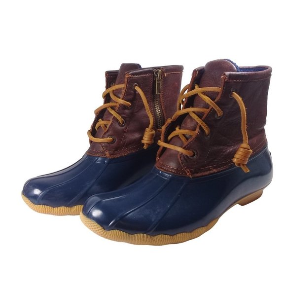 Sperry Saltwater Women's Rubber Waterproof Rain Pop Outsole Duck Boot Size 5 - Picture 4 of 12